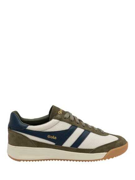 Gola Classics Tornado Lace Up Trainers, Off White/Khaki/Navy, Off White/Khaki/Navy