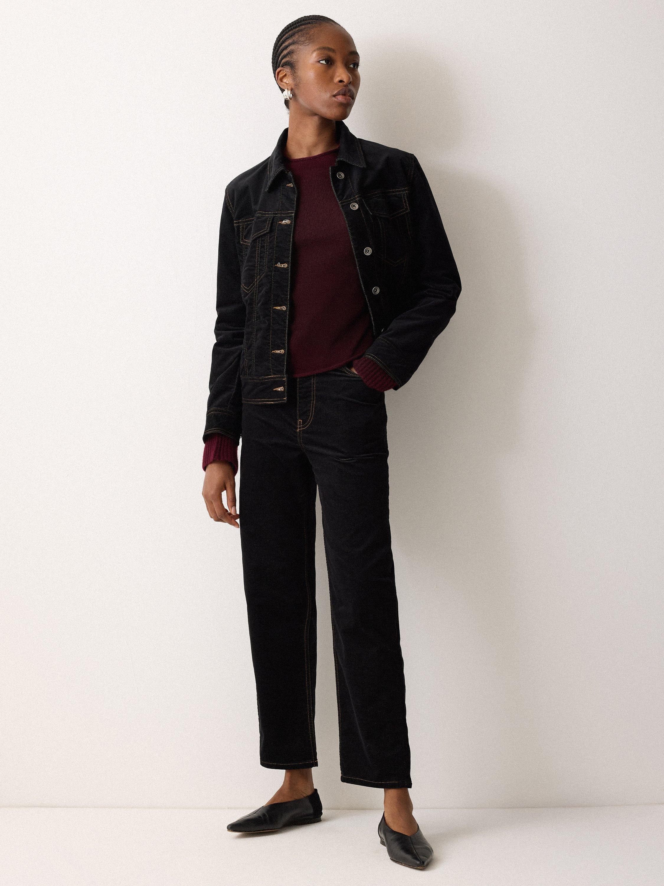 Product image 4 of 5, which shows Jigsaw Eldon Pure Cloud Cashmere Jumper, Burgundy, XS