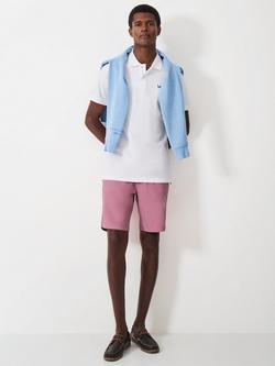 Crew Clothing Bermuda Length Chino Shorts, Pastel Pink