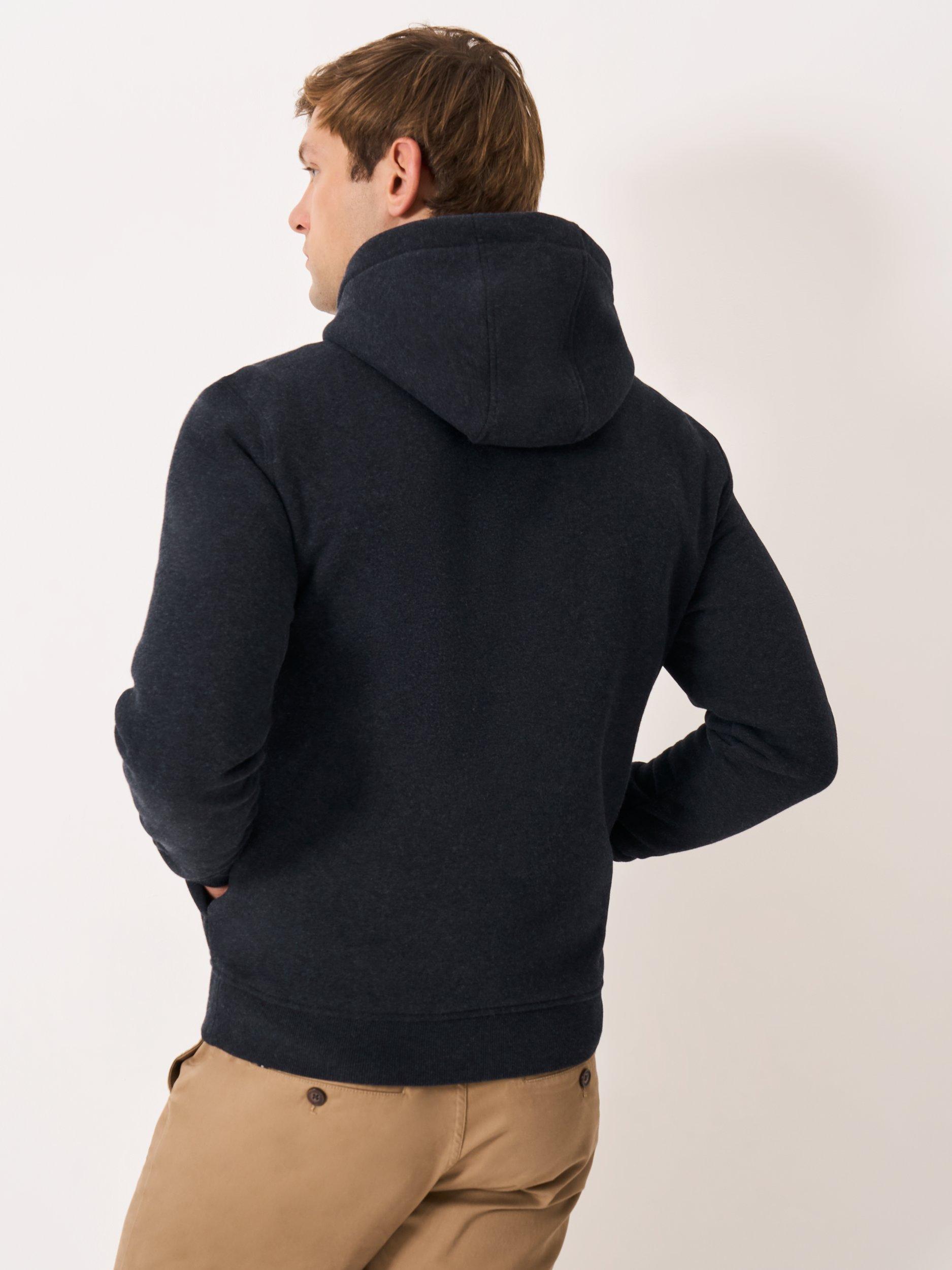 Product image 2 of 5, which shows Crew Clothing Rowing Cotton Blend Hoodie, Graphite Grey, L