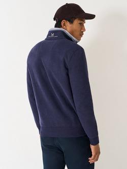 Crew Clothing Half Zip Jumper, Cobalt Blue - view 2, Cobalt Blue