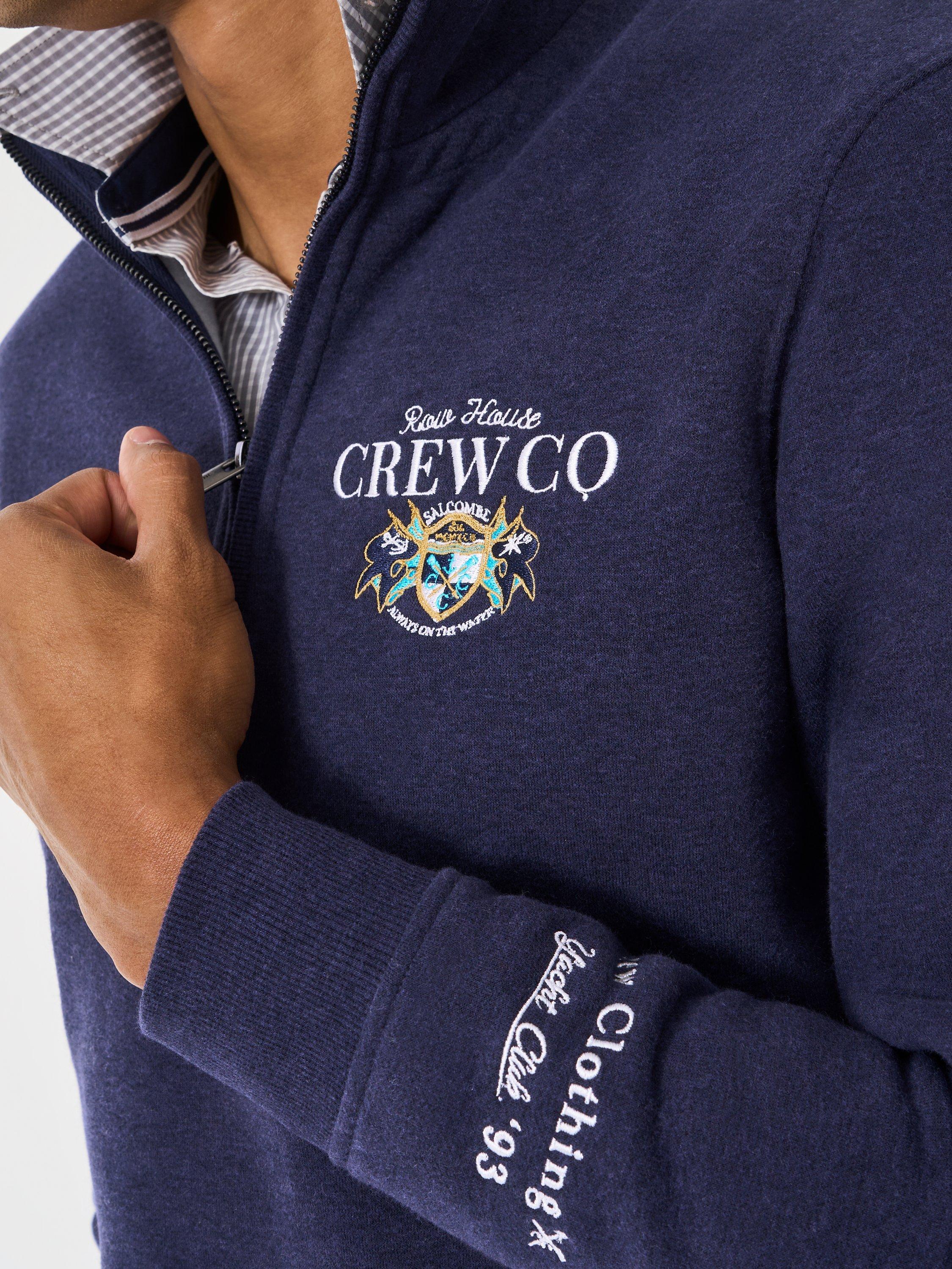 Product image 4 of 6, which shows Crew Clothing Half Zip Jumper, Cobalt Blue, L