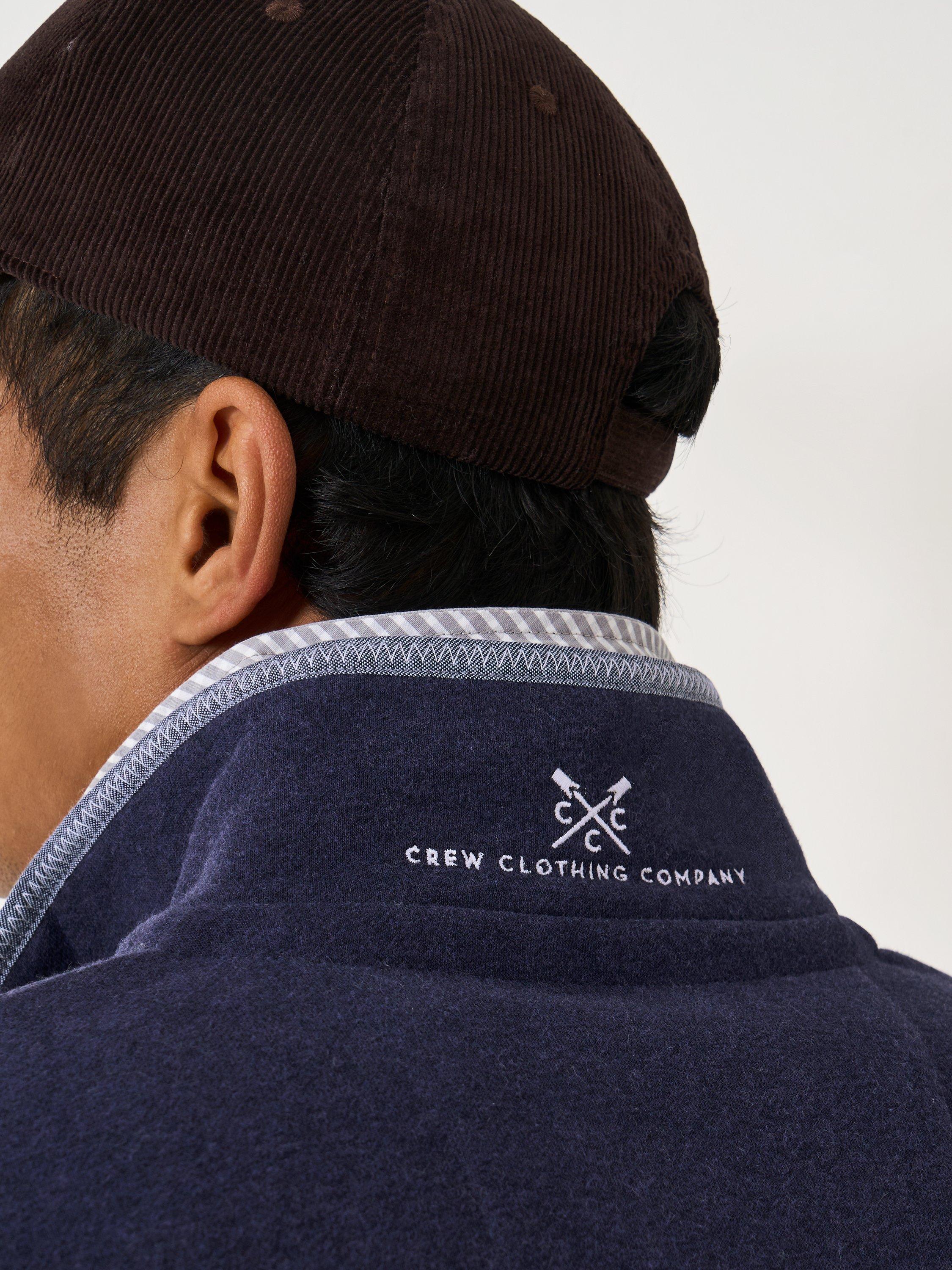 Product image 5 of 6, which shows Crew Clothing Half Zip Jumper, Cobalt Blue, L