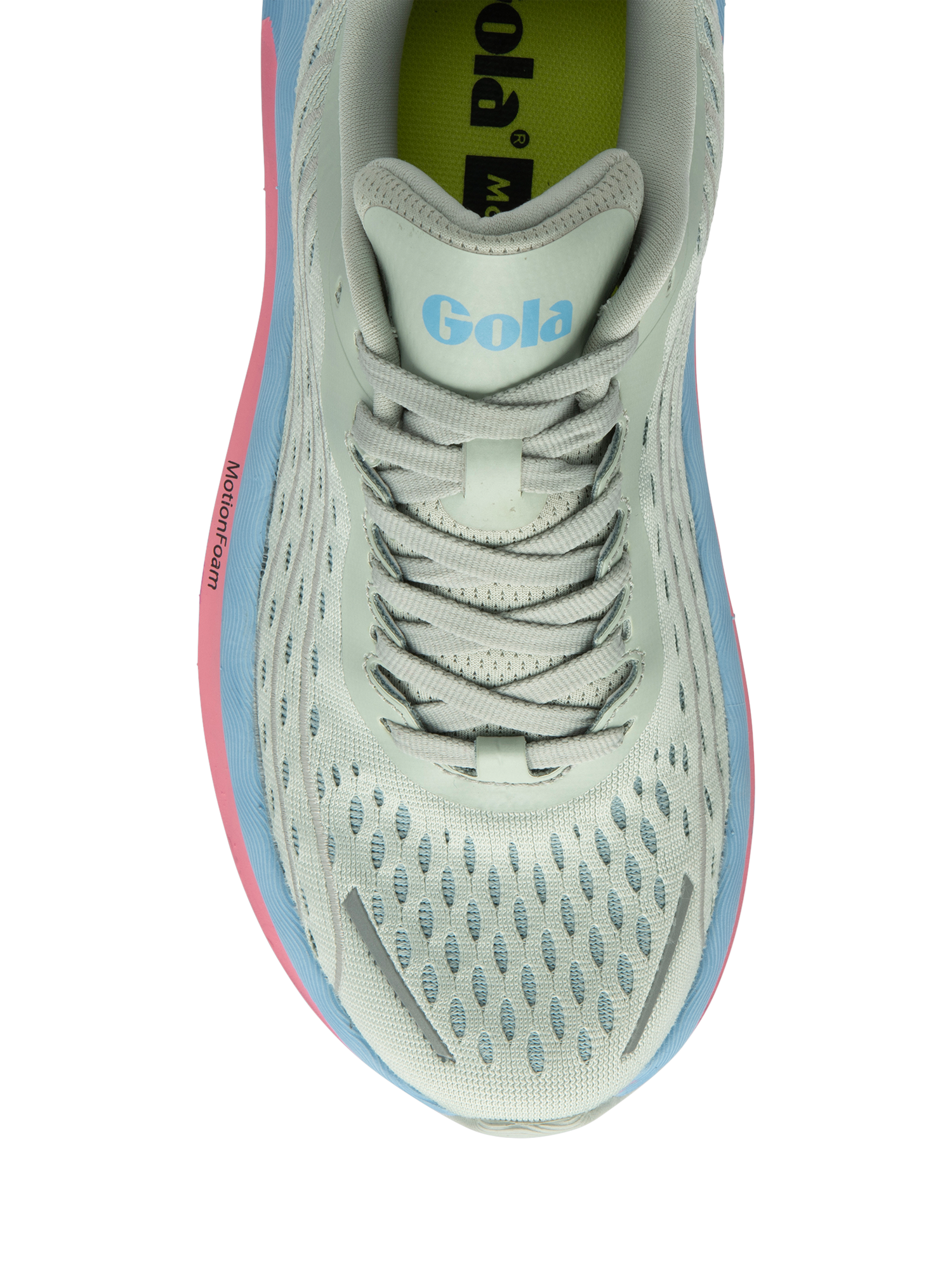 Product image 5 of 5, which shows Gola Performance Alzir Speed Running Trainers, Light Grey/Vista Blue, 3