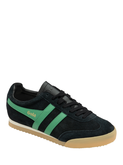 Gola Classics Apollo Suede Trainers, Black/Jade/Gum - view 2, Black/Jade/Gum
