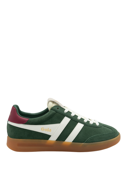 Gola Classics Cyclone Suede Trainers, Evergreen/Off White