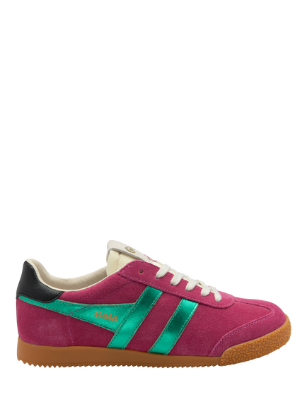 Gola Classics Elan Glitz Trainers, Fuchsia/Emerald/Black, Fuchsia/Emerald/Black