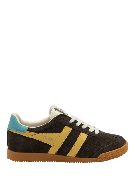 Gola Classics Women's Elan Trainers, Mocha/Pollen/Ocean, Mocha/Pollen/Ocean