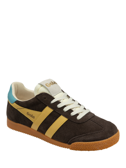 Gola Classics Women's Elan Trainers, Mocha/Pollen/Ocean - view 2, Mocha/Pollen/Ocean