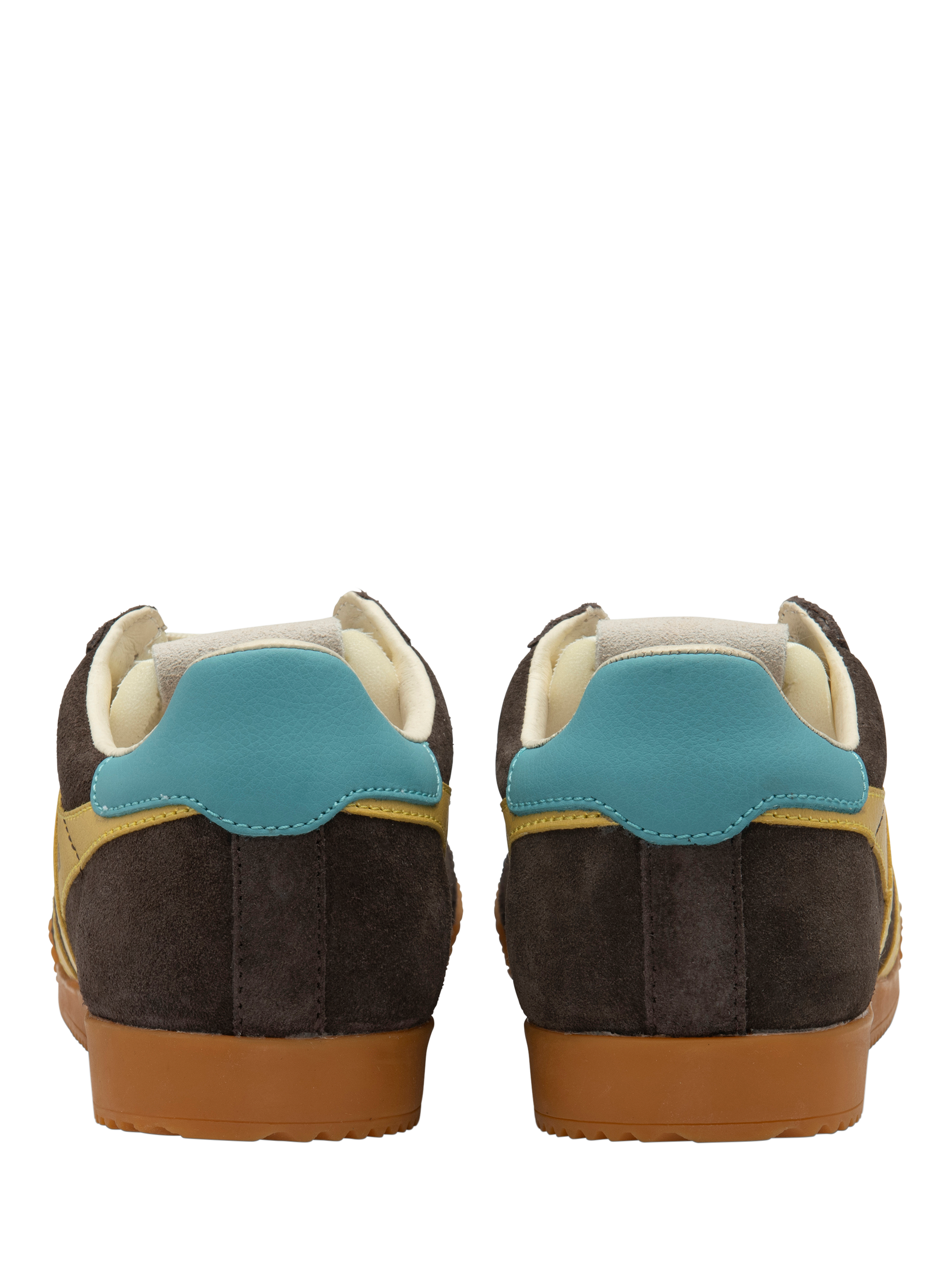 Product image 4 of 5, which shows Gola Classics Women's Elan Trainers, Mocha/Pollen/Ocean, 3