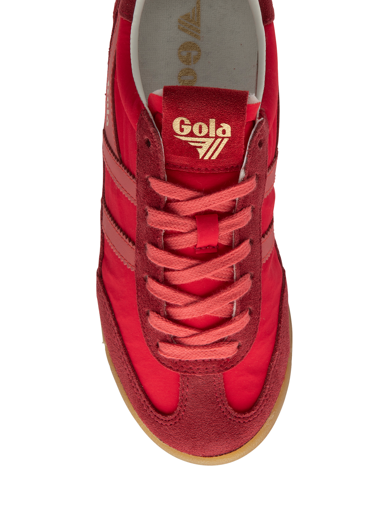 Product image 5 of 5, which shows Gola Classics Firefly Trainers , Red/Deep Red/Coral, 3