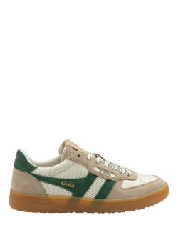 Gola Classics Hawk '83 Trainers, Off White/Bone/Evergreen, Off White/Bone/Evergreen
