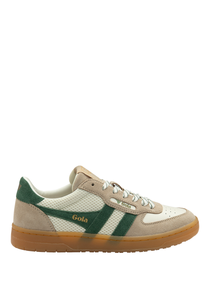 Gola Classics Hawk '83 Trainers, Off White/Bone/Evergreen, Off White/Bone/Evergreen