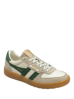 Gola Classics Hawk '83 Trainers, Off White/Bone/Evergreen - view 2, Off White/Bone/Evergreen