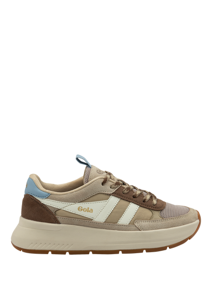 Gola Phoenix Suede Trainers, Bone/Otter/Air, Bone/Otter/Air
