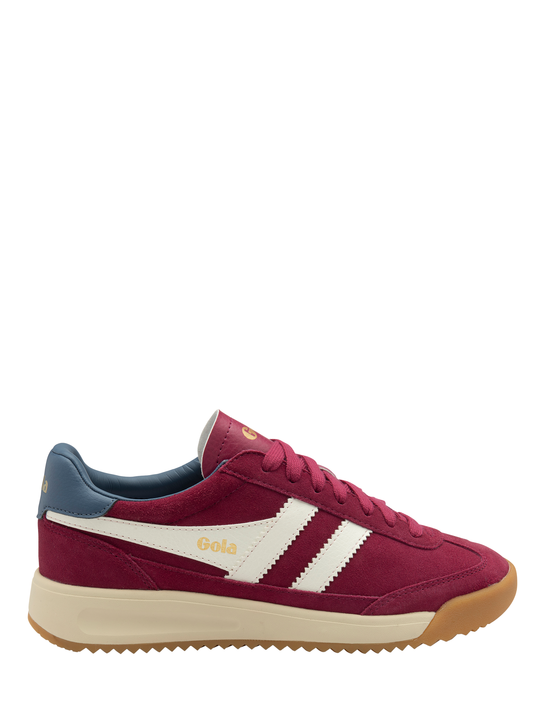 Product image 1 of 1, which shows Gola Classics Tornado '88 Trainers, Cerise/Off White, 3
