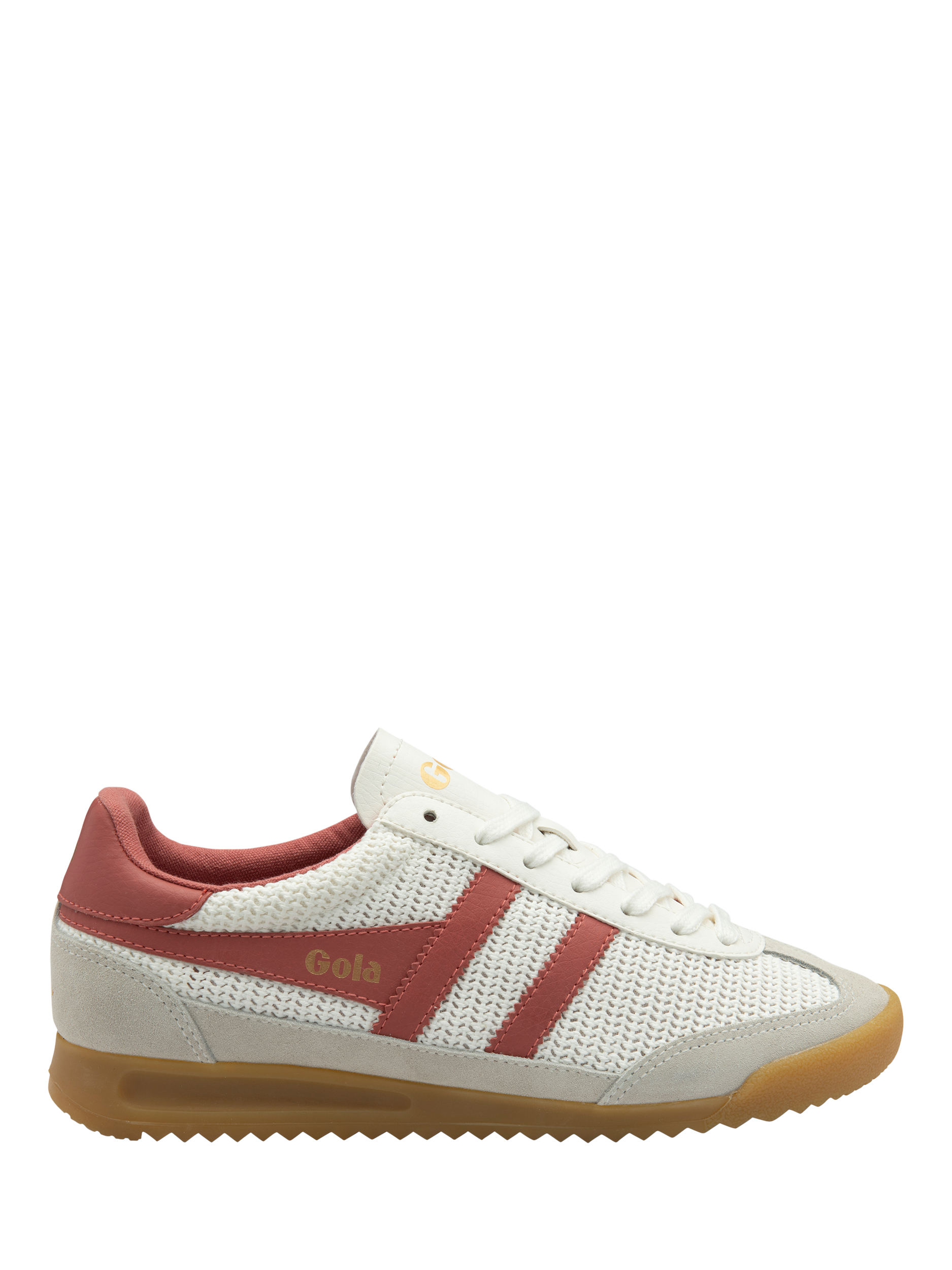 Product image 1 of 5, which shows Gola Classics Tornado Zephyr Trainers, Off White/Clay, 3