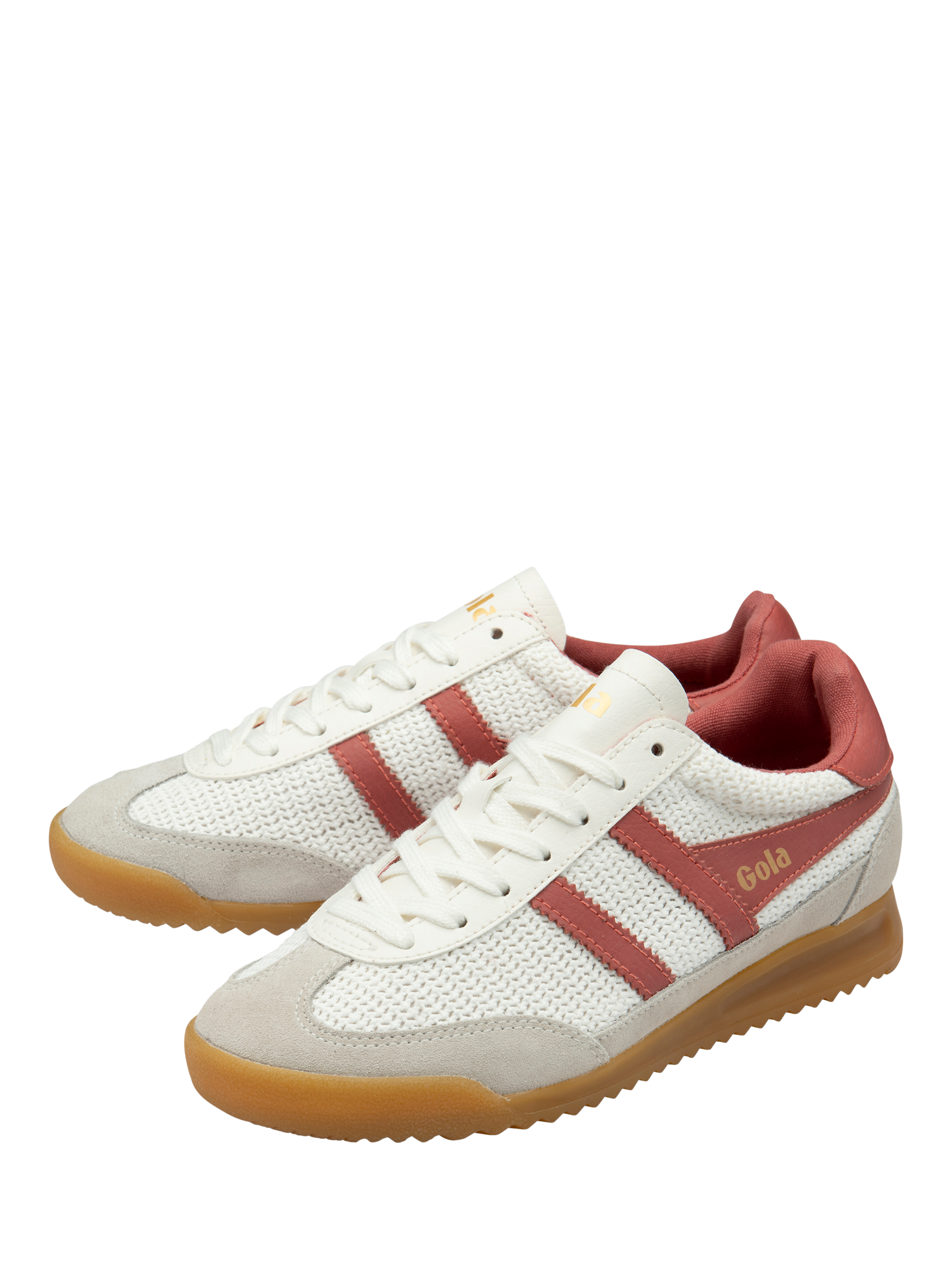 Product image 3 of 5, which shows Gola Classics Tornado Zephyr Trainers, Off White/Clay, 3