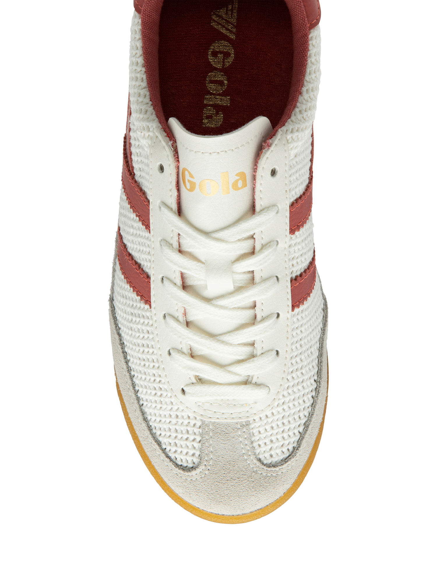 Product image 5 of 5, which shows Gola Classics Tornado Zephyr Trainers, Off White/Clay, 3