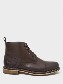 Crew Clothing Leather Ankle Boots, Chocolate Brown, Chocolate Brown