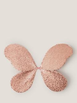 Monsoon Kids' Sequin Wings, Rose Gold, Rose Gold