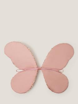 Monsoon Kids' Sequin Wings, Rose Gold - view 2, Rose Gold