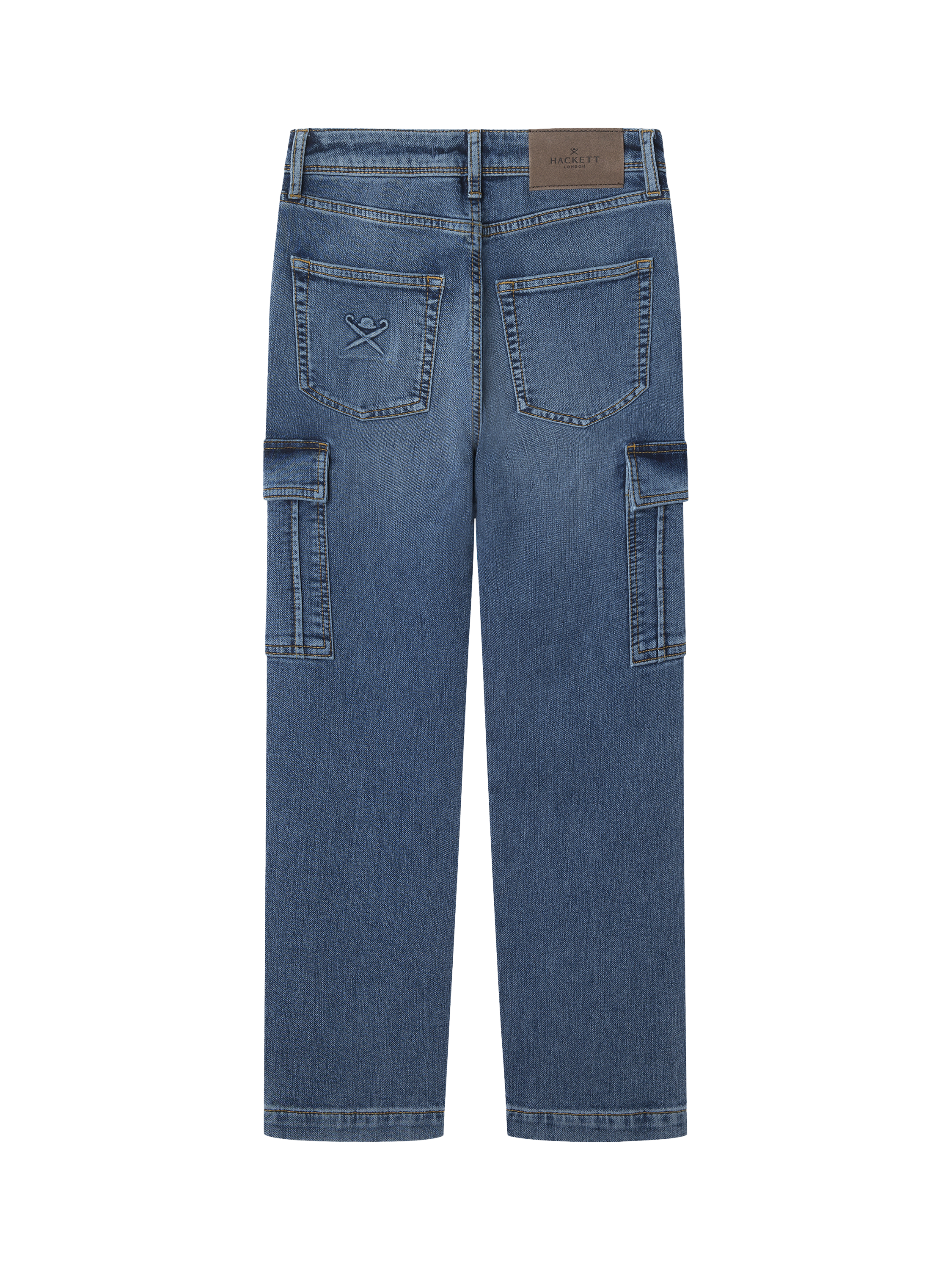 hackett-london-kids-cotton-blend-cargo-trousers