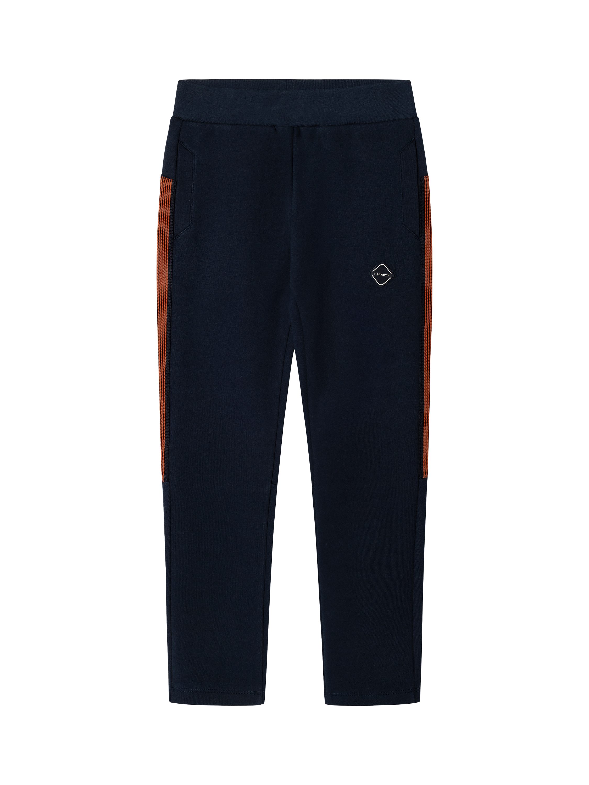Product image 1 of 4, which shows Hackett London Kids' Cotton Blend Joggers, Navy, 2 years