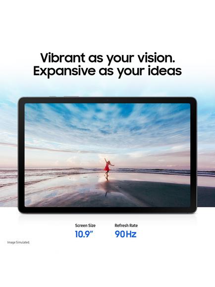 Samsung Galaxy Tab S10 Lite Tablet with Bluetooth S Pen, Android, Wi-Fi, 10.9" - view 2, Gray