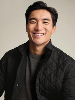 Charles Tyrwhitt Diamond Quilted Jacket - view 2, Black