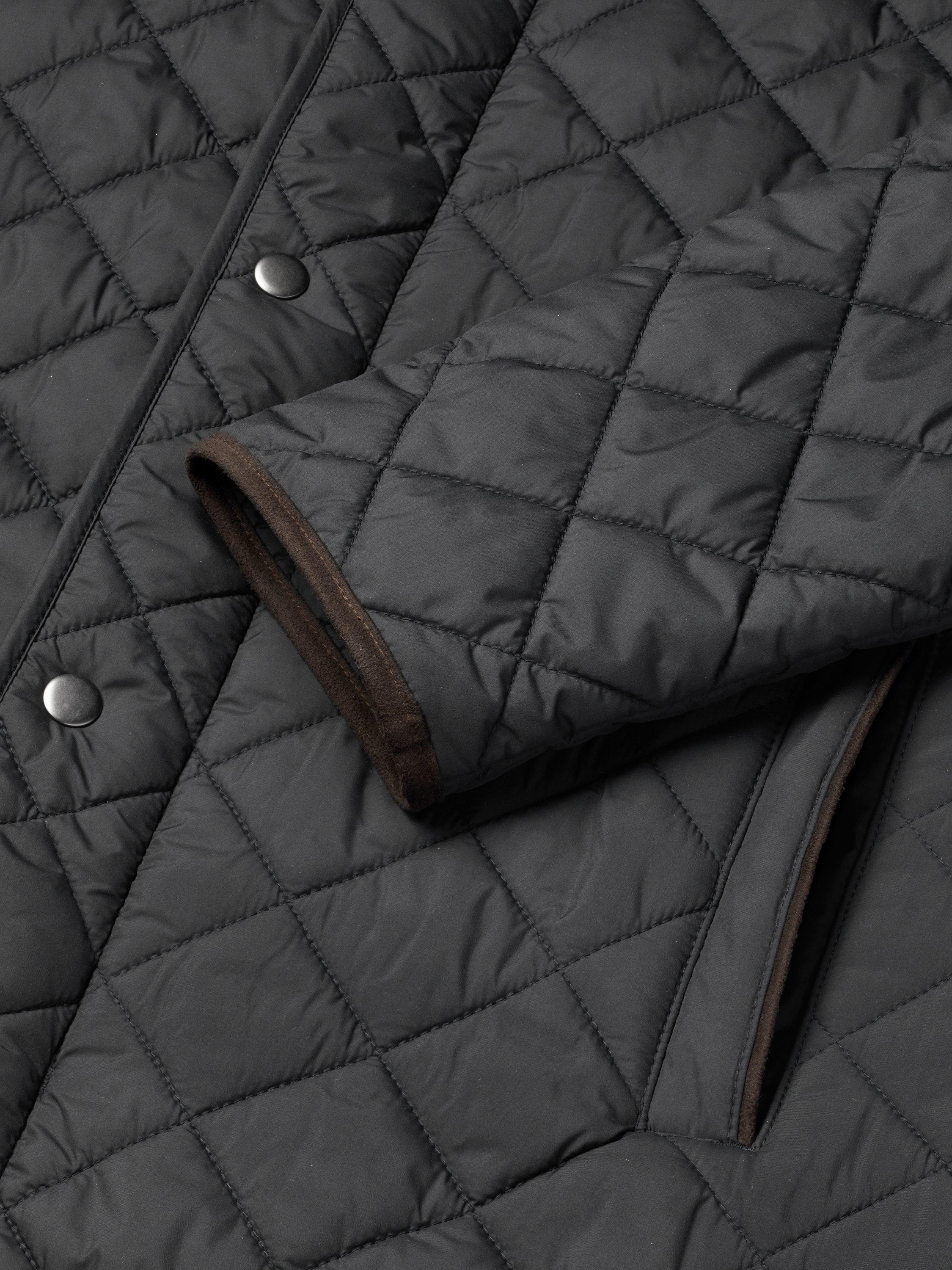 Product image 4 of 6, which shows Charles Tyrwhitt Diamond Quilted Jacket, Black, L