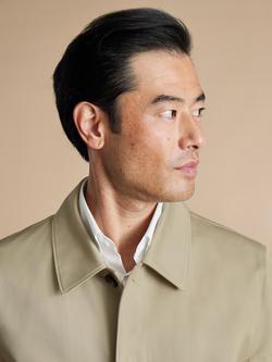 Charles Tyrwhitt Cotton Raincoat - view 2, Stone