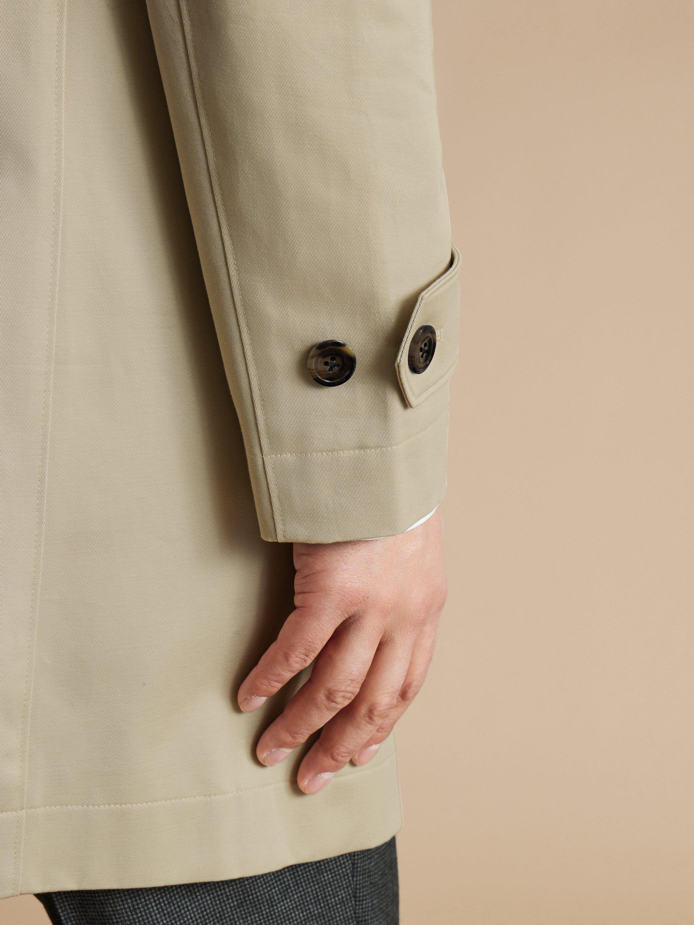 Product image 5 of 6, which shows Charles Tyrwhitt Cotton Raincoat, Stone, 48R