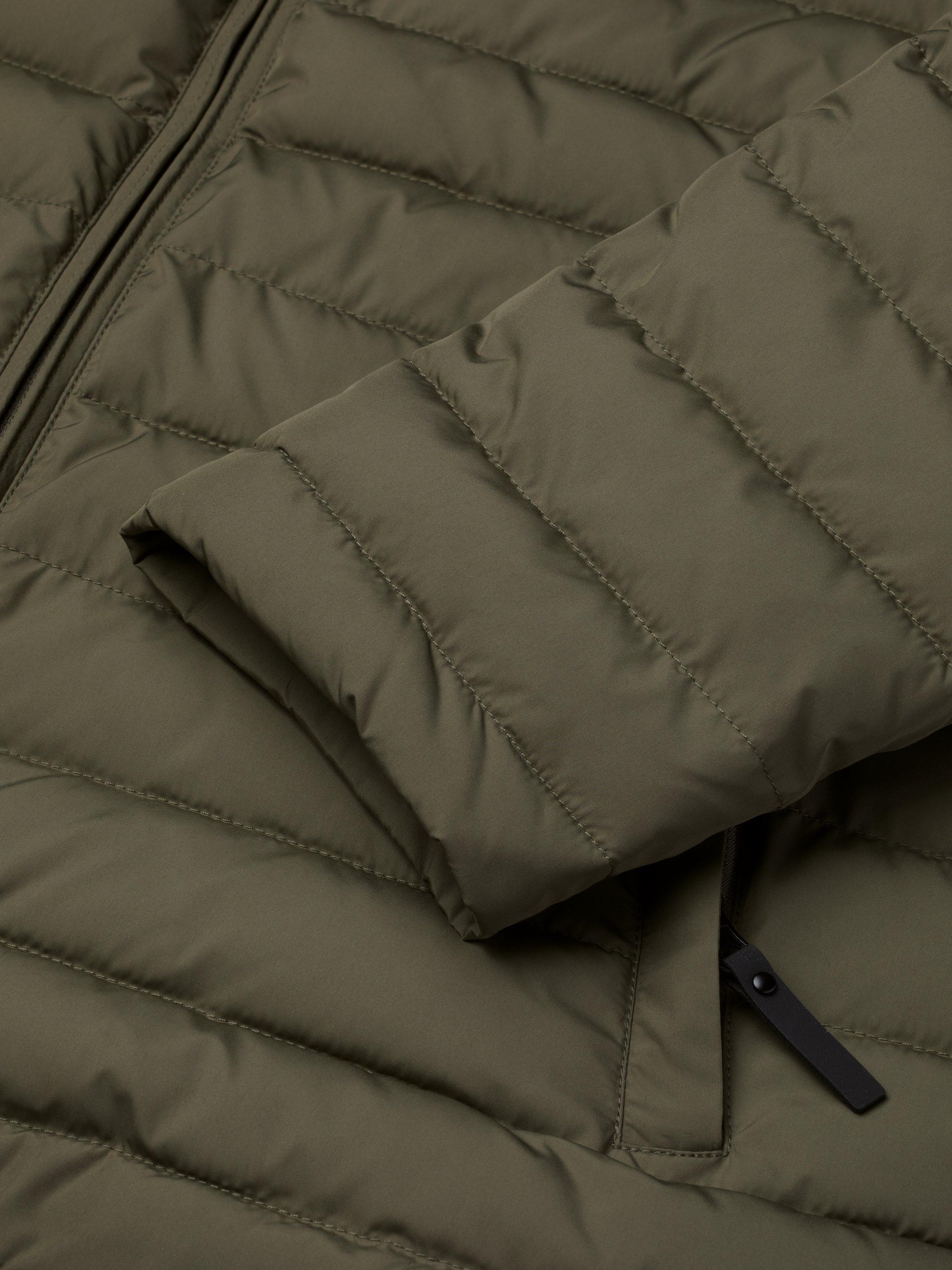 Product image 4 of 5, which shows Charles Tyrwhitt Zip Front Quilted Jacket, Olive Green, M
