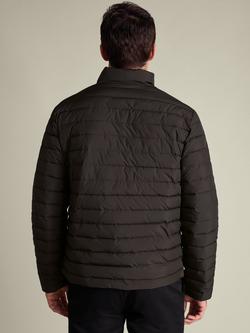 Charles Tyrwhitt Zip Front Quilted Jacket, Chocolate Brown - view 2, Chocolate Brown