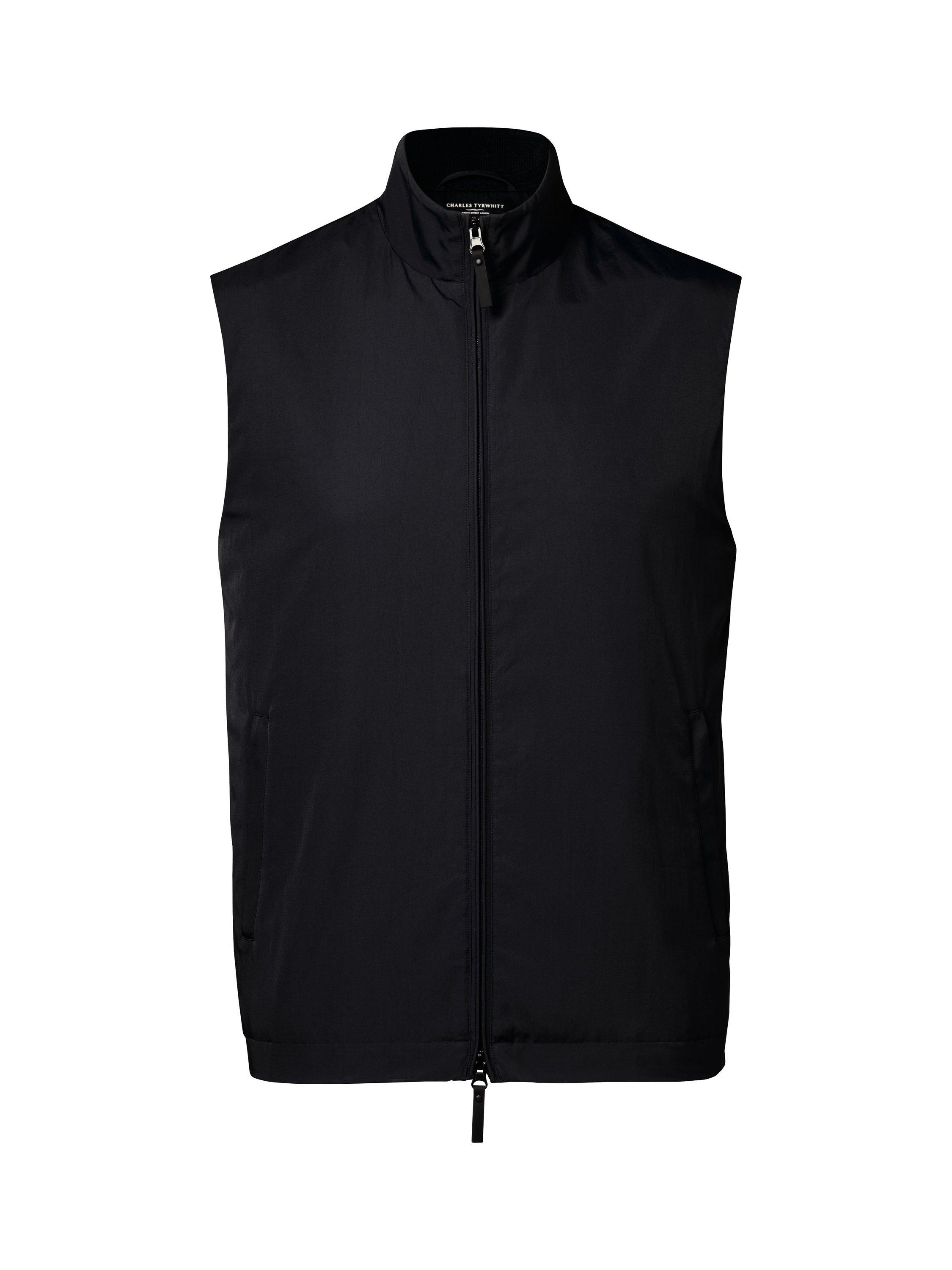 Product image 4 of 6, which shows Charles Tyrwhitt Zip Front Gilet, Navy, S