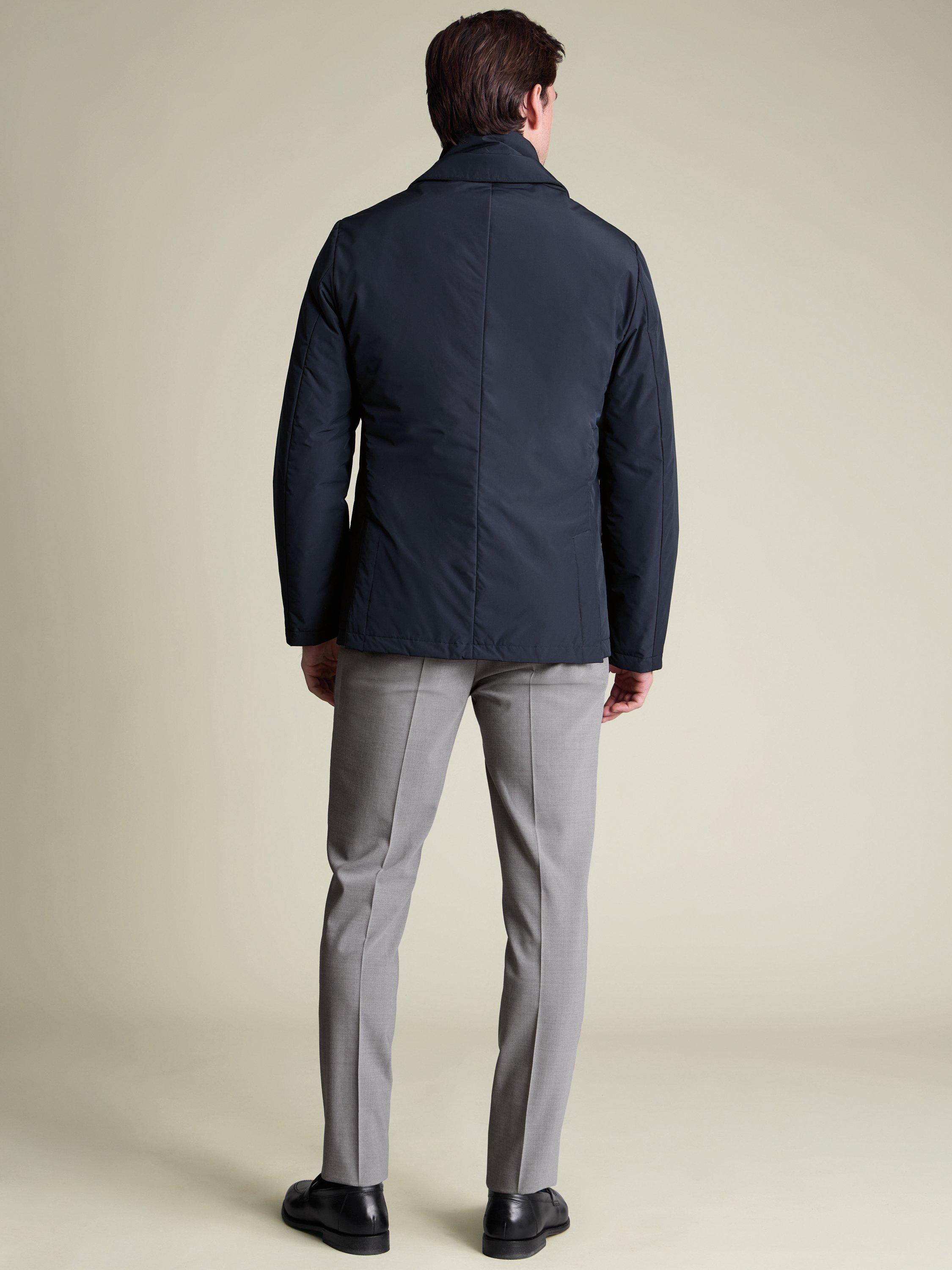 Product image 3 of 6, which shows Charles Tyrwhitt Quilted Jacket, Navy, M