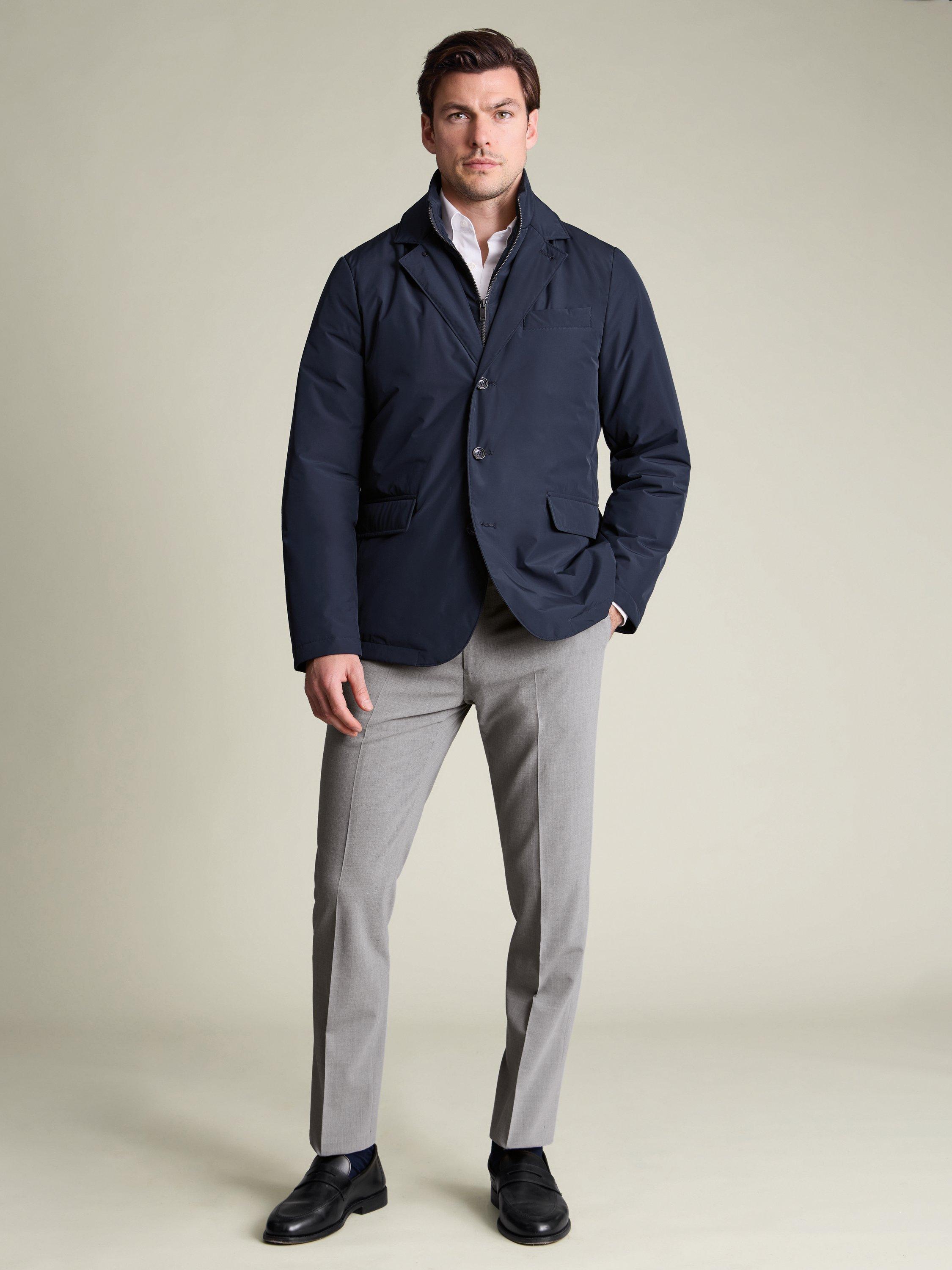 Product image 6 of 6, which shows Charles Tyrwhitt Quilted Jacket, Navy, M