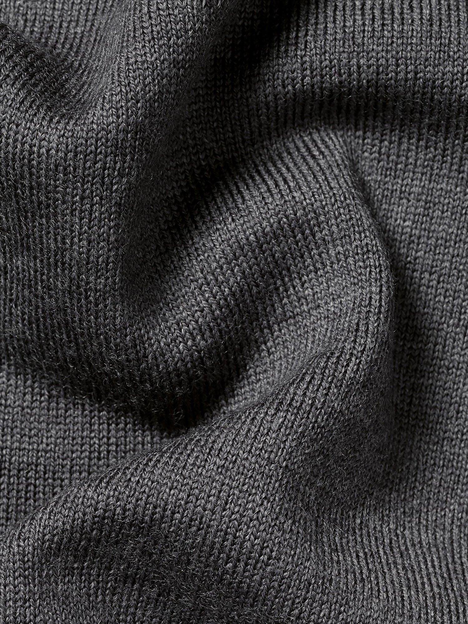 Product image 4 of 5, which shows Charles Tyrwhitt Merino Wool Roll Neck Jumper, Grey, L