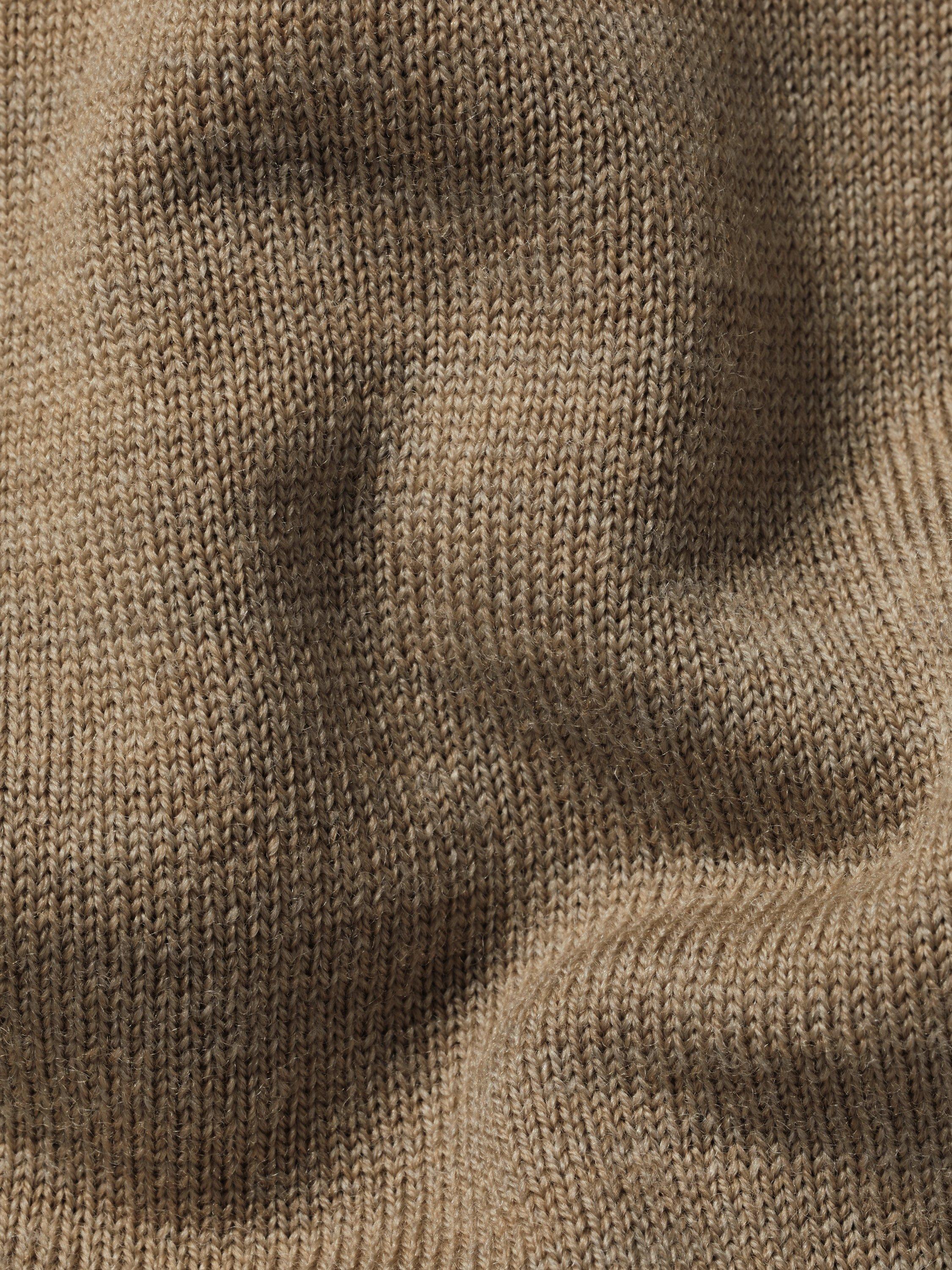 Product image 5 of 5, which shows Charles Tyrwhitt Merino Wool Roll Neck Jumper, Oatmeal, M