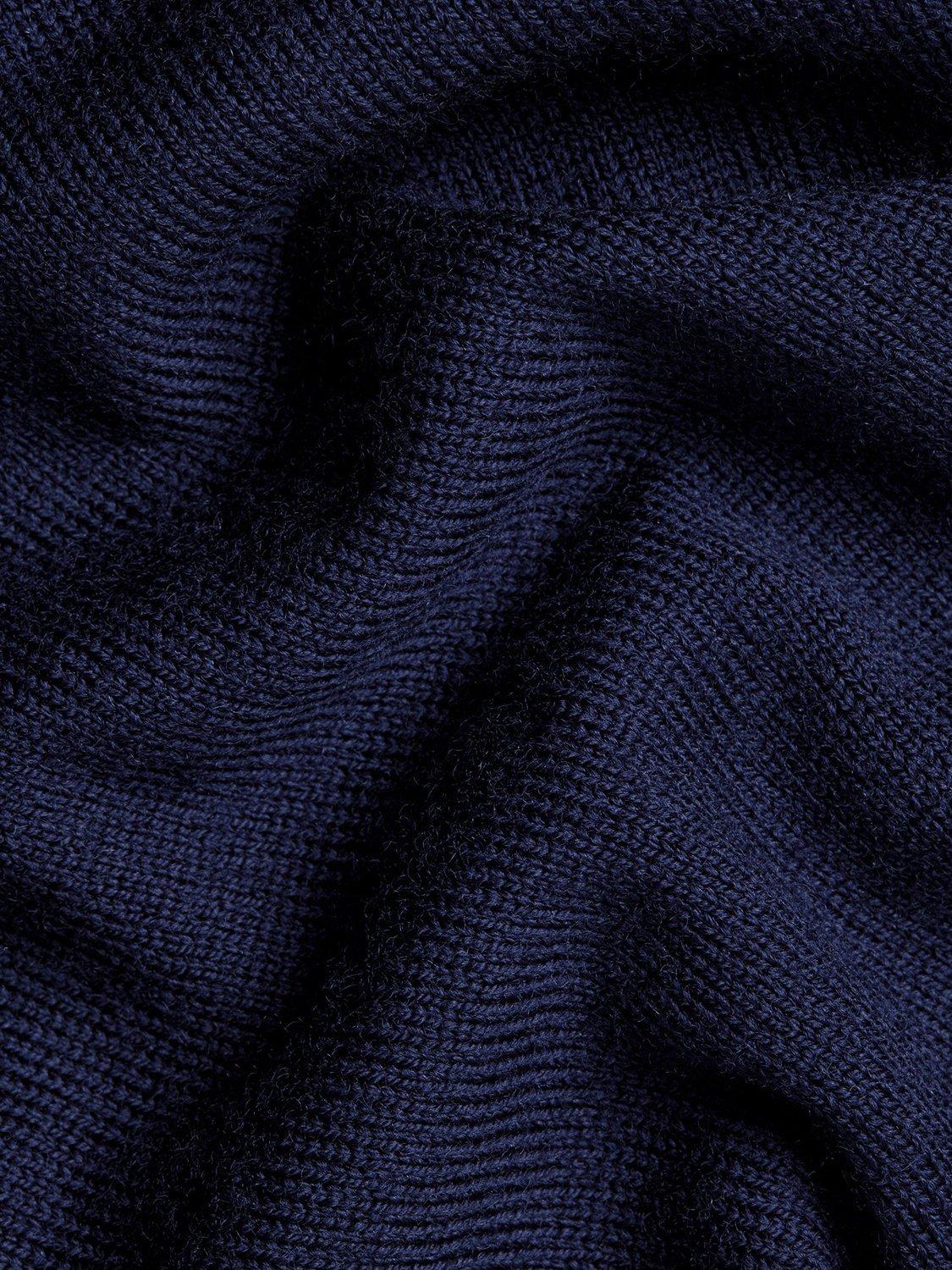 Product image 5 of 5, which shows Charles Tyrwhitt Zip Front Merino Wool Gilet, Navy, XL