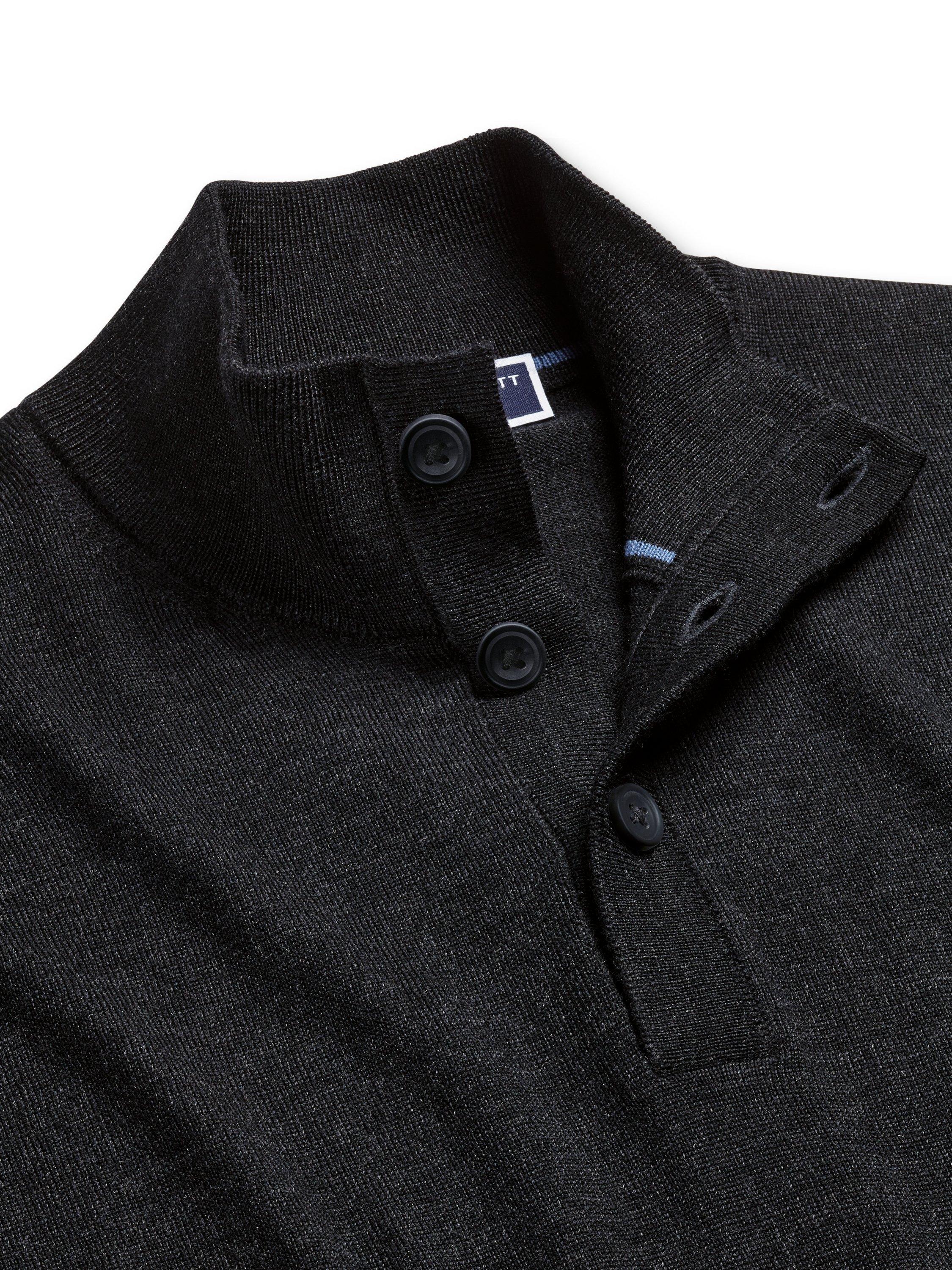 Product image 4 of 6, which shows Charles Tyrwhitt High Neck Merino Wool Jumper, Dark Charcoal, L