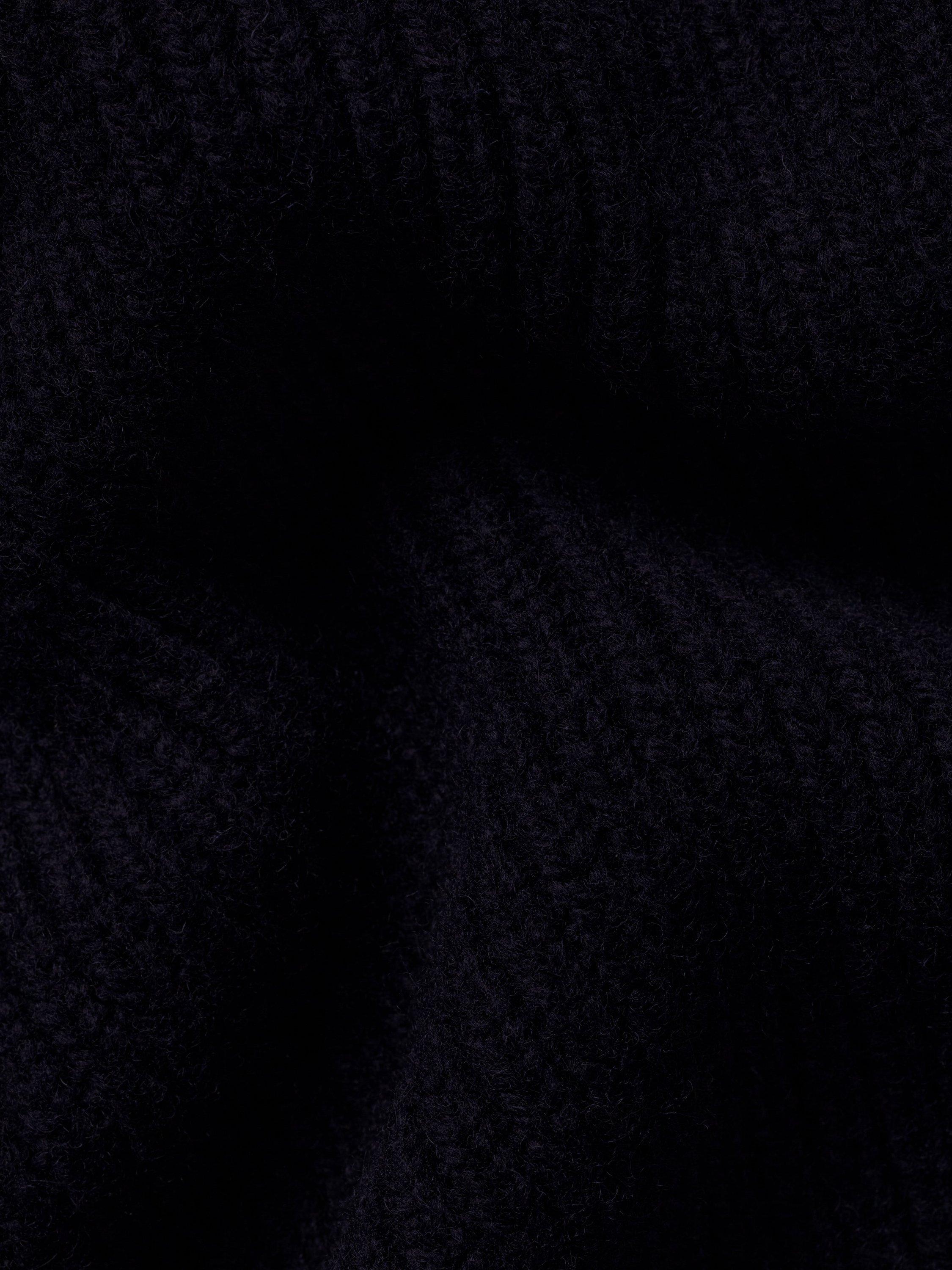 Product image 5 of 5, which shows Charles Tyrwhitt Ribbed Wool Roll Neck Jumper, Navy, XXL