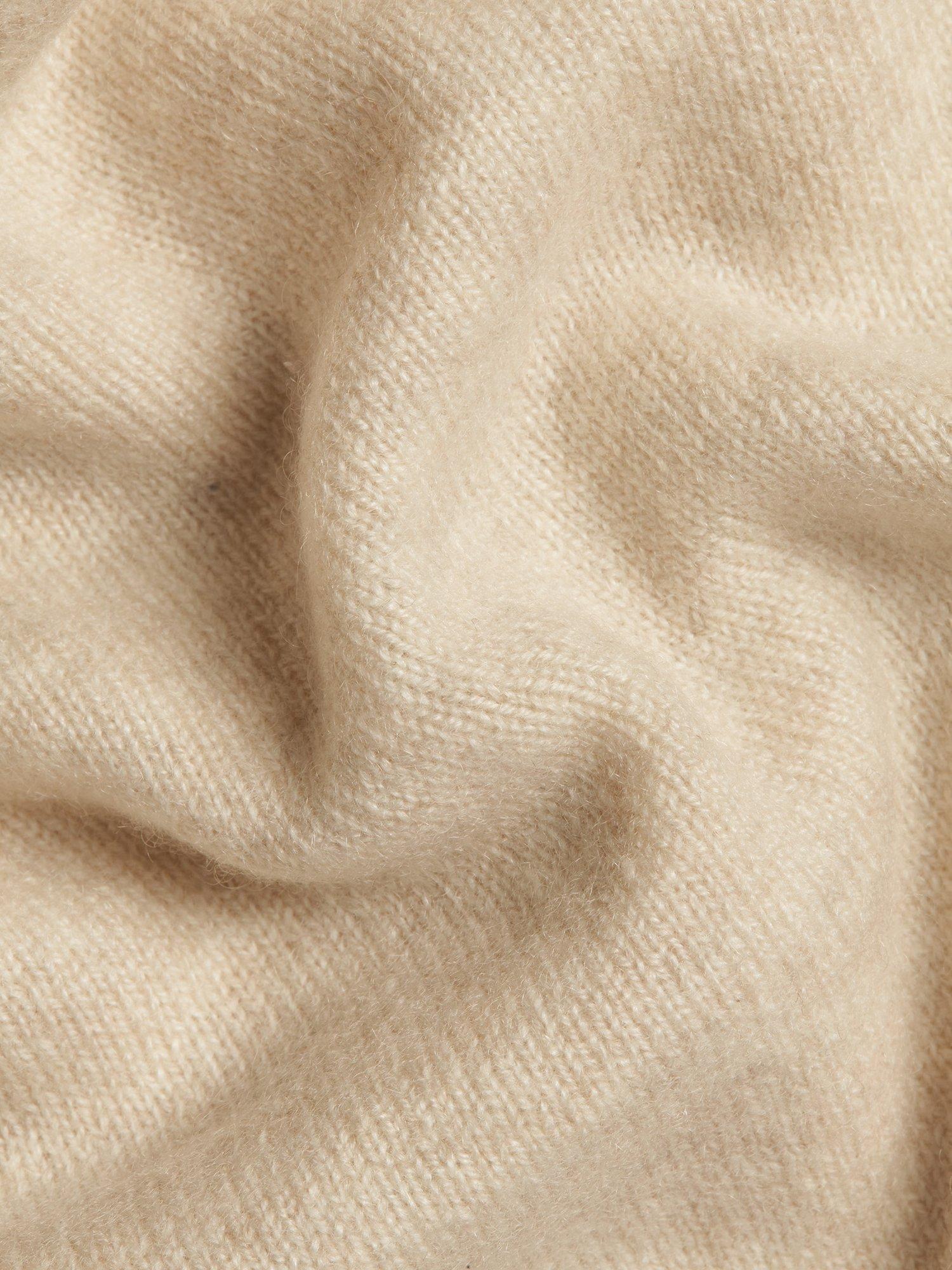 Product image 4 of 5, which shows Charles Tyrwhitt Half Zip Cashmere Jumper, Cream, XS