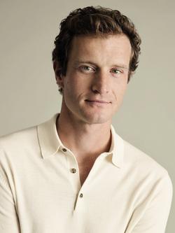 Charles Tyrwhitt Long Sleeve Merino Wool Polo Shirt - view 2, Cream