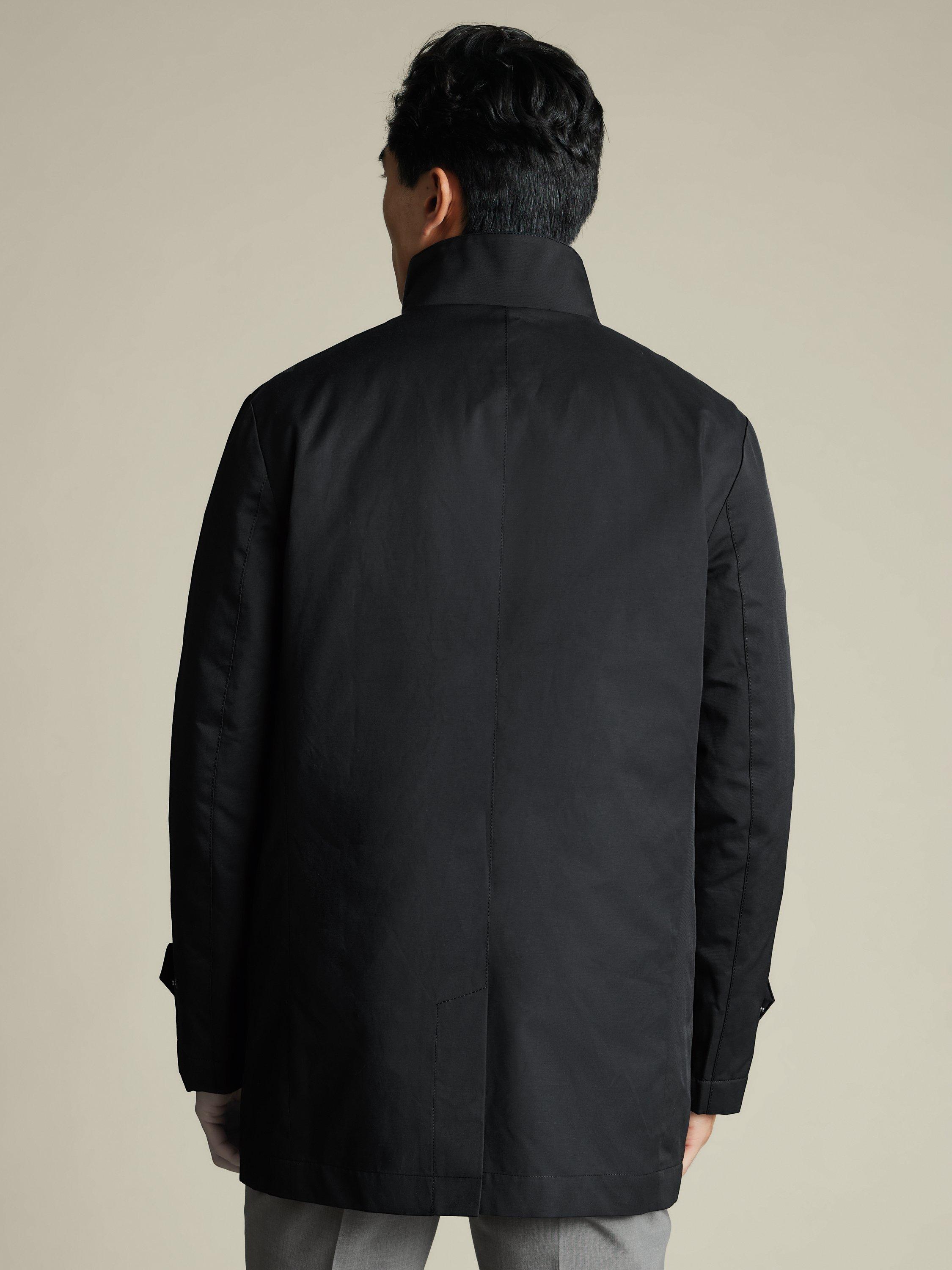 Product image 2 of 5, which shows Charles Tyrwhitt 3-in-1 Rain Mac, Black, L