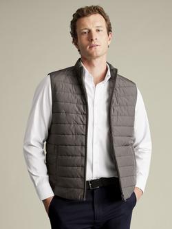 Charles Tyrwhitt Cotton Blend Raincoat - view 2, Mocha