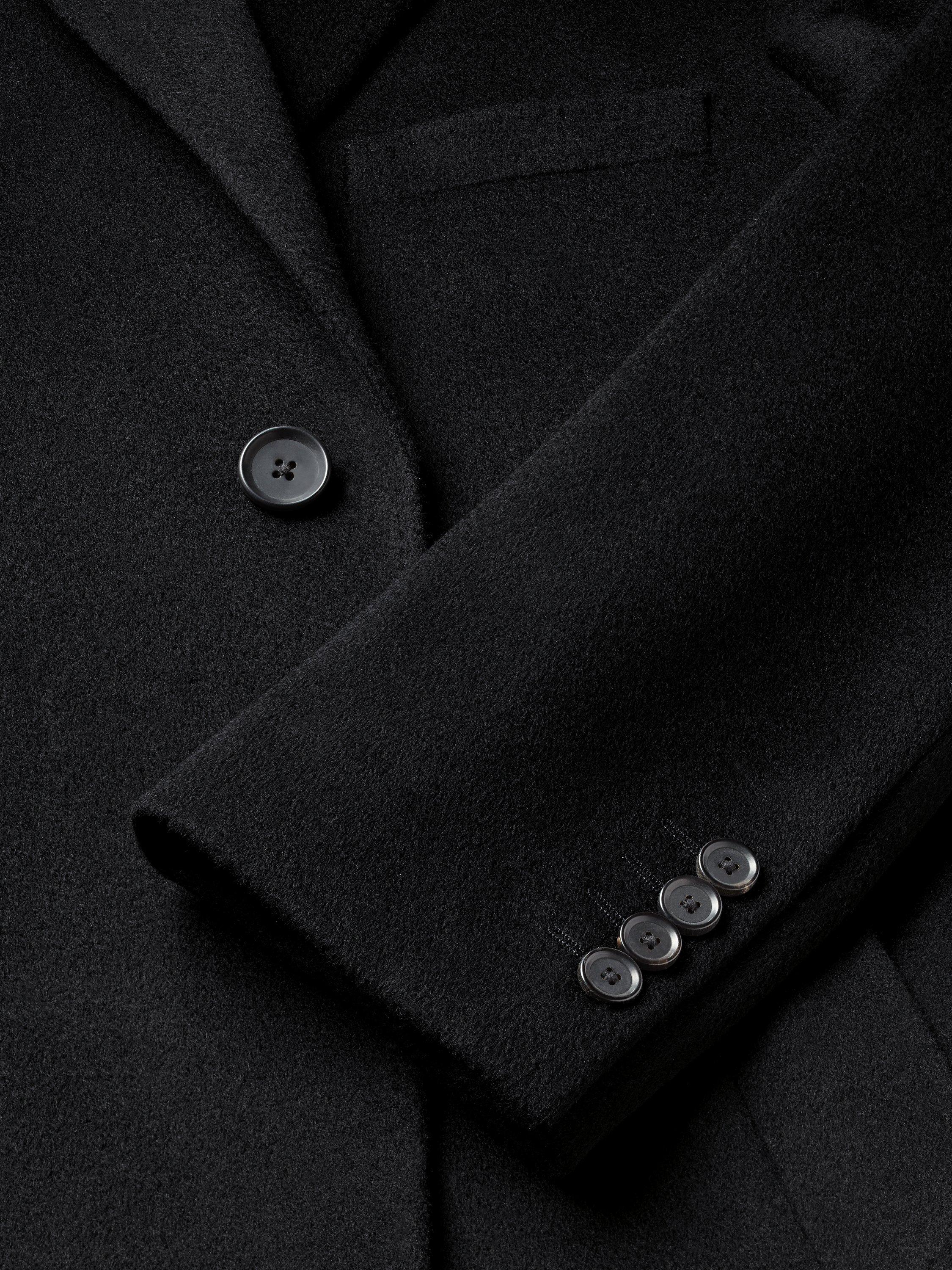 Product image 5 of 5, which shows Charles Tyrwhitt Wool Overcoat, Black, 38R