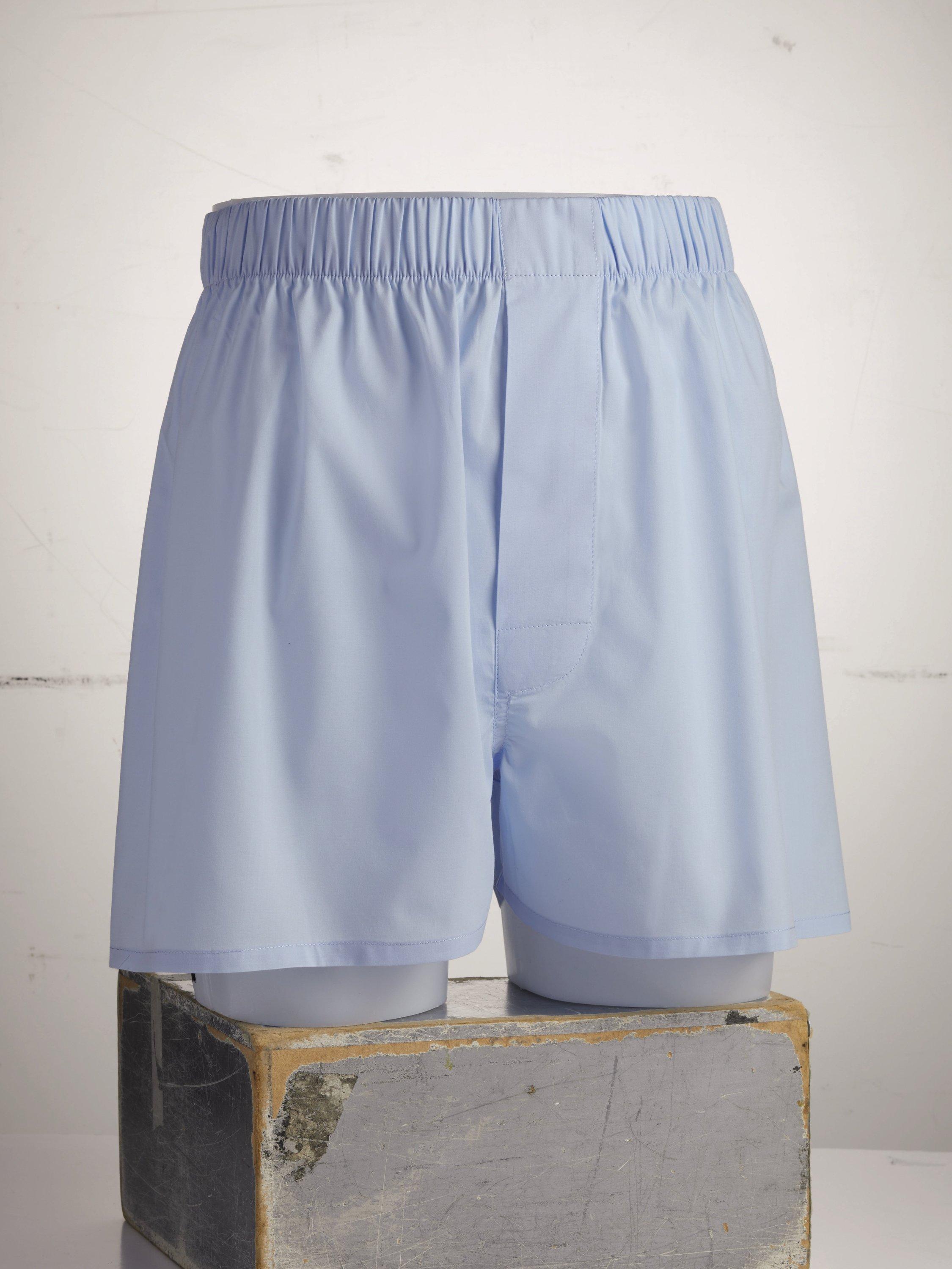Product image 1 of 2, which shows Charles Tyrwhitt Cotton Boxer Shorts, Sky Blue, L