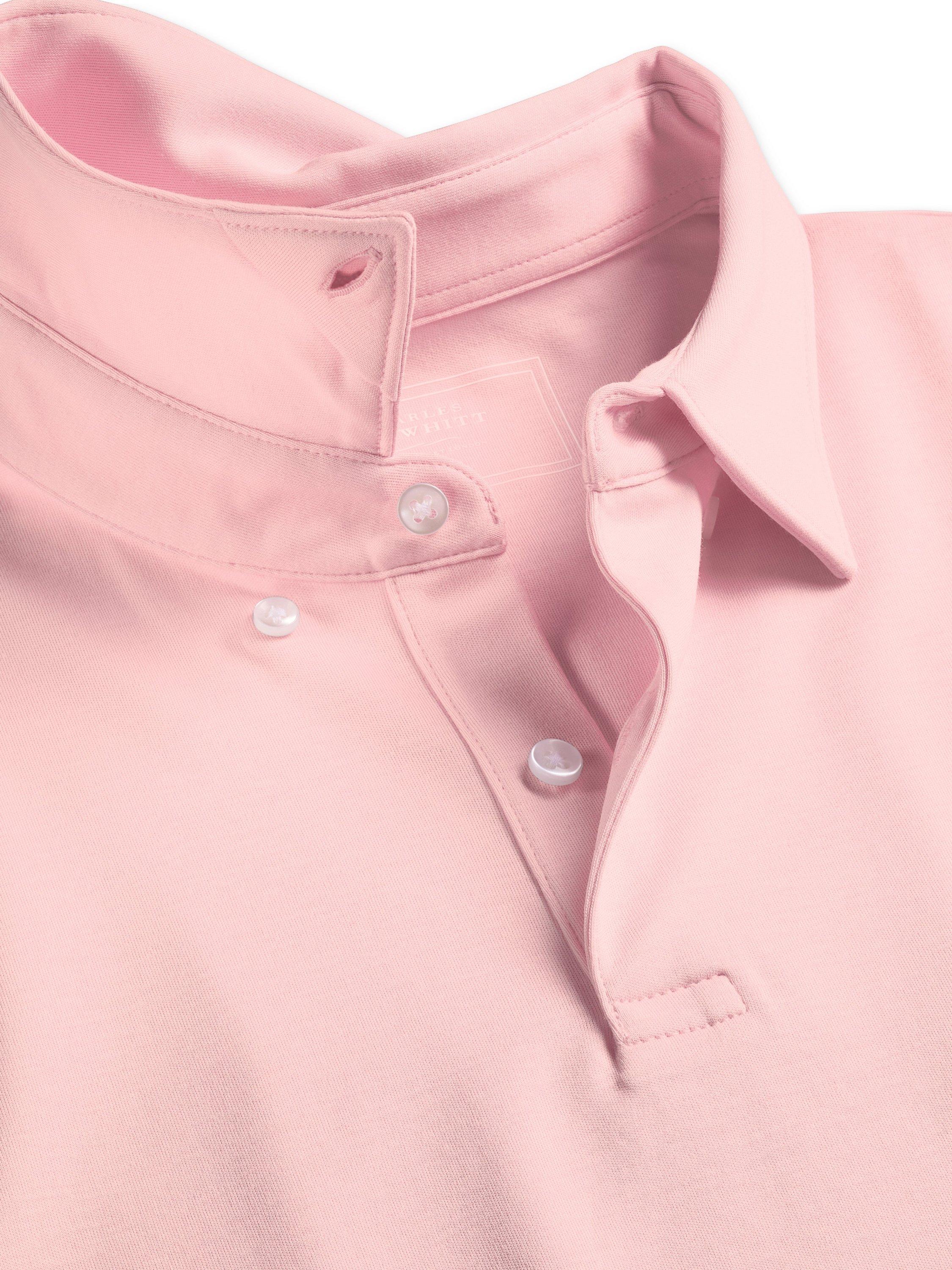 Product image 3 of 5, which shows Charles Tyrwhitt Regular Fit Cotton Polo Shirt, Light Pink, S